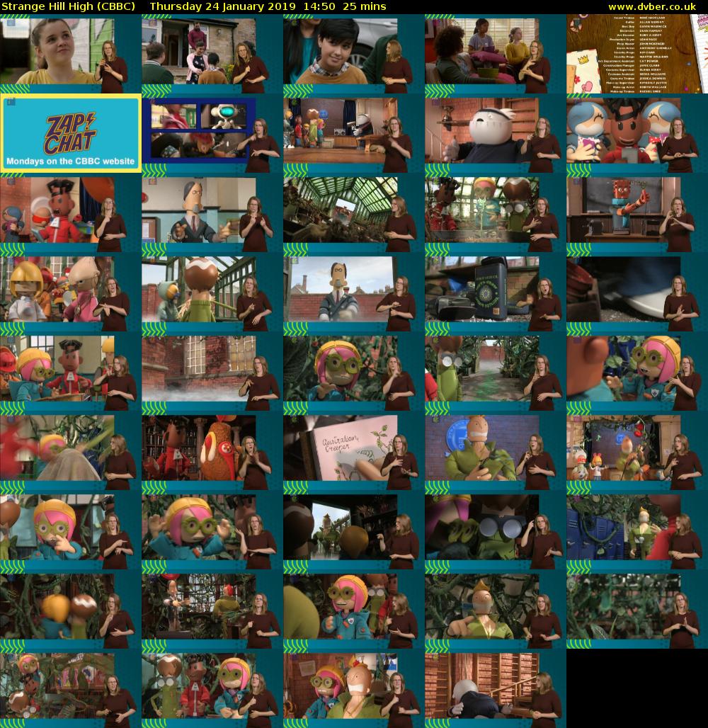 Strange Hill High (CBBC) Thursday 24 January 2019 14:50 - 15:15