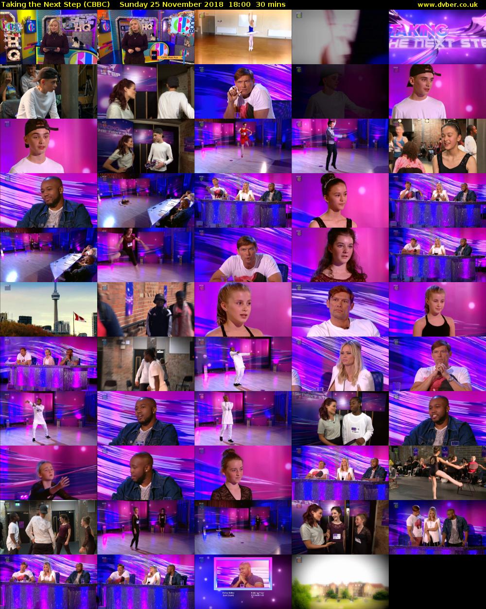 Taking the Next Step (CBBC) Sunday 25 November 2018 18:00 - 18:30