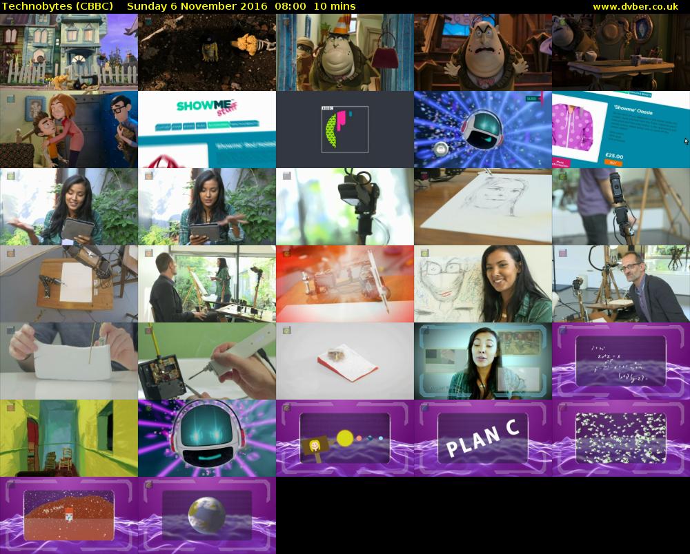 Technobytes (CBBC) Sunday 6 November 2016 08:00 - 08:10