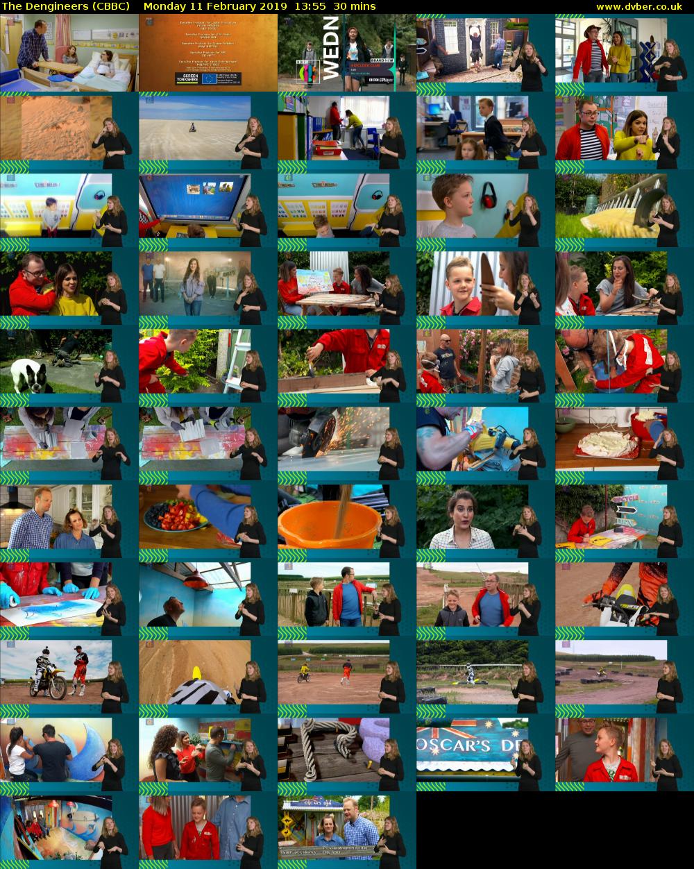 The Dengineers (CBBC) Monday 11 February 2019 13:55 - 14:25
