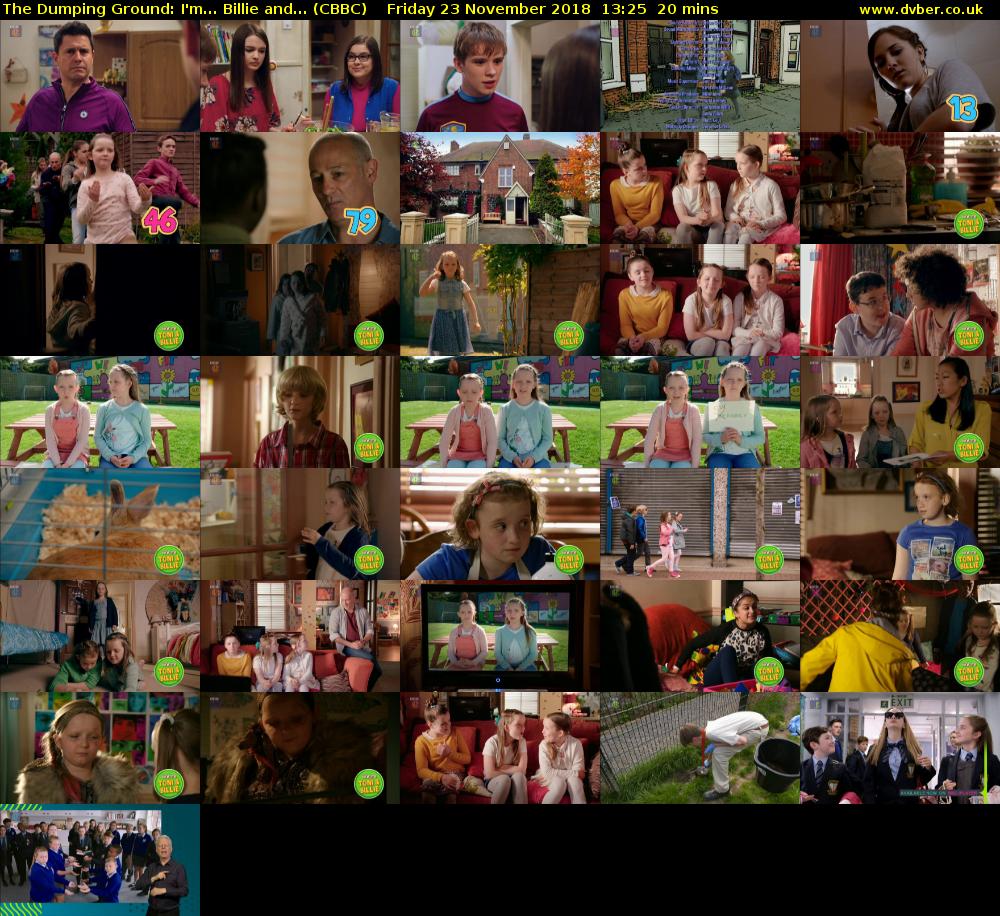 The Dumping Ground: I'm... Billie and... (CBBC) Friday 23 November 2018 13:25 - 13:45