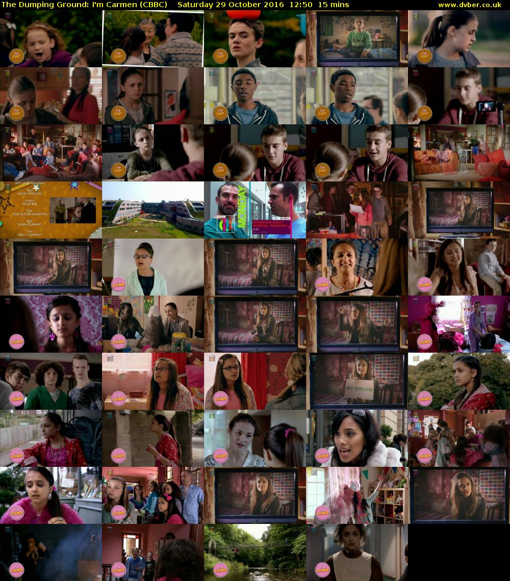 The Dumping Ground: I'm Carmen (CBBC) Saturday 29 October 2016 12:50 - 13:05