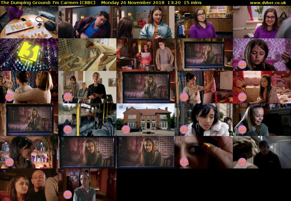 The Dumping Ground: I'm Carmen (CBBC) Monday 26 November 2018 13:20 - 13:35