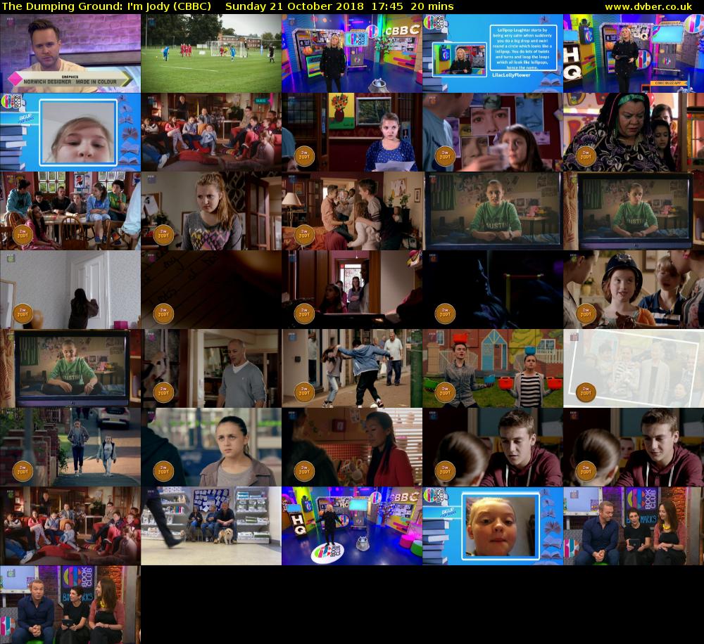 The Dumping Ground: I'm Jody (CBBC) Sunday 21 October 2018 17:45 - 18:05