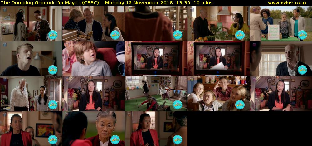 The Dumping Ground: I'm May-Li (CBBC) Monday 12 November 2018 13:30 - 13:40