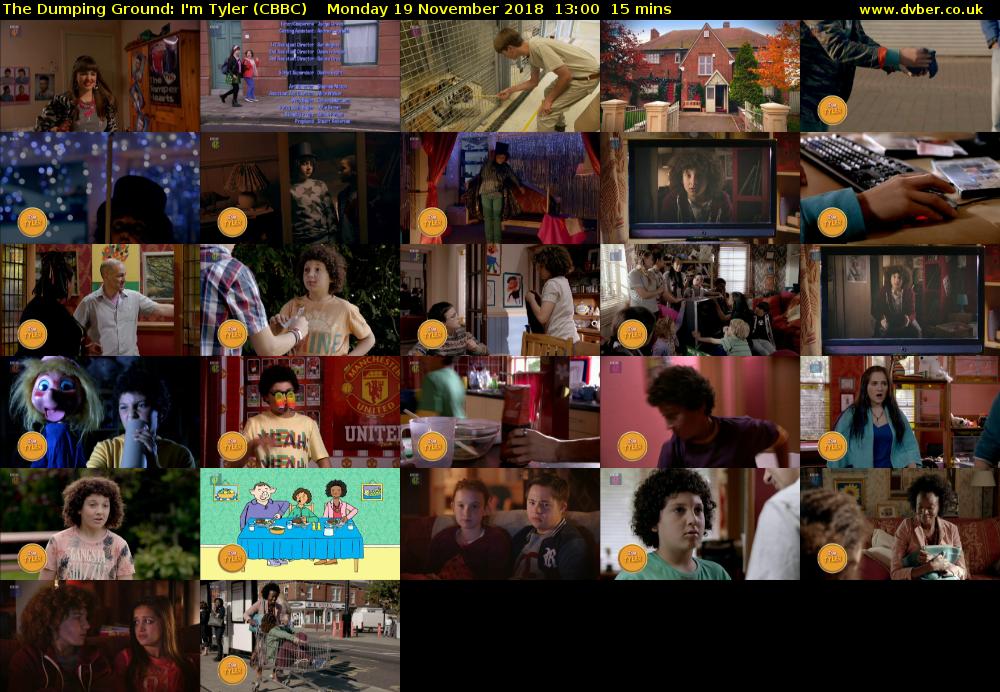 The Dumping Ground: I'm Tyler (CBBC) Monday 19 November 2018 13:00 - 13:15