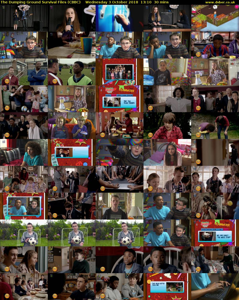 The Dumping Ground Survival Files (CBBC) Wednesday 3 October 2018 13:10 - 13:40