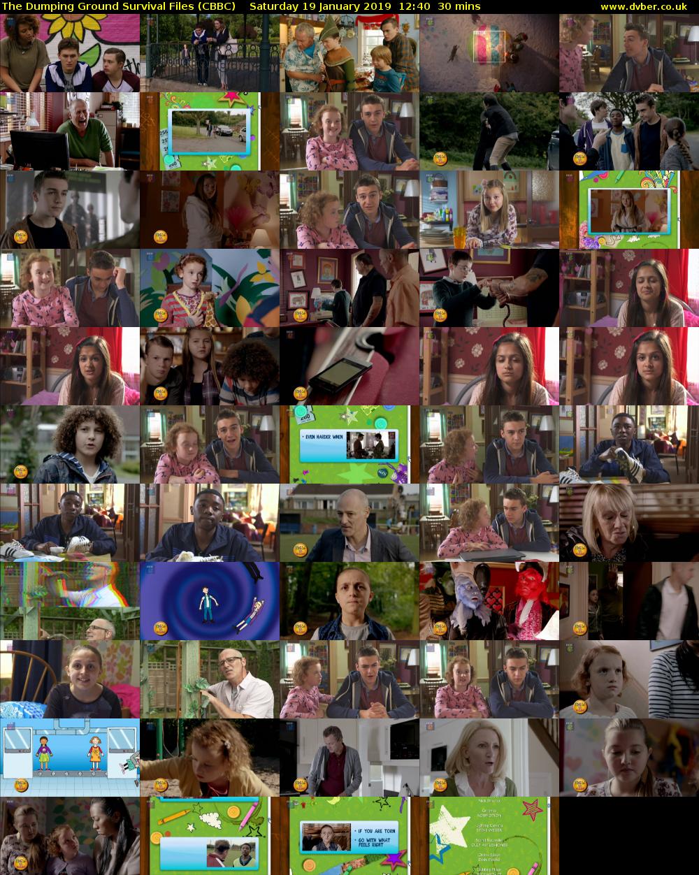 The Dumping Ground Survival Files (CBBC) Saturday 19 January 2019 12:40 - 13:10