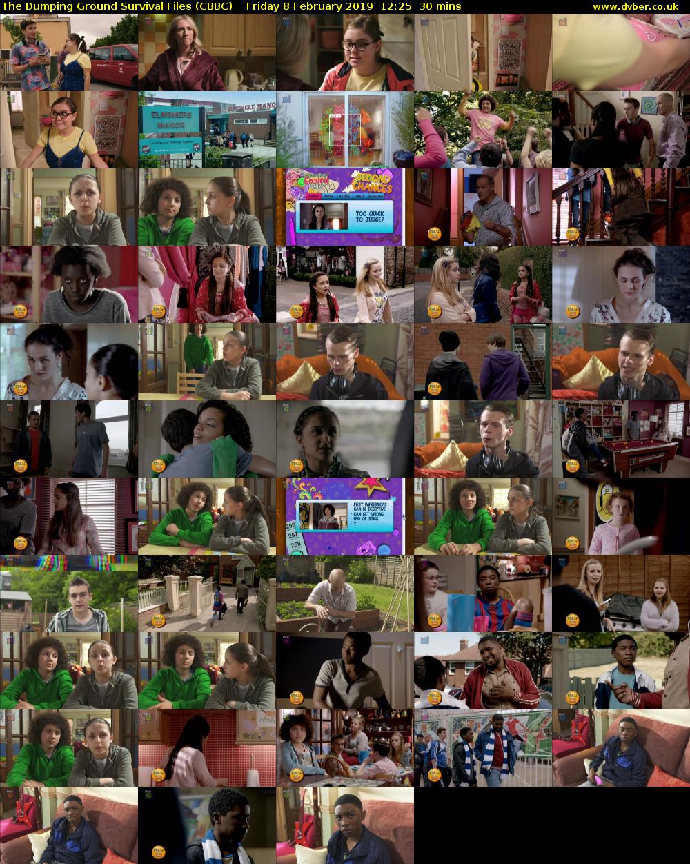The Dumping Ground Survival Files (CBBC) Friday 8 February 2019 12:25 - 12:55