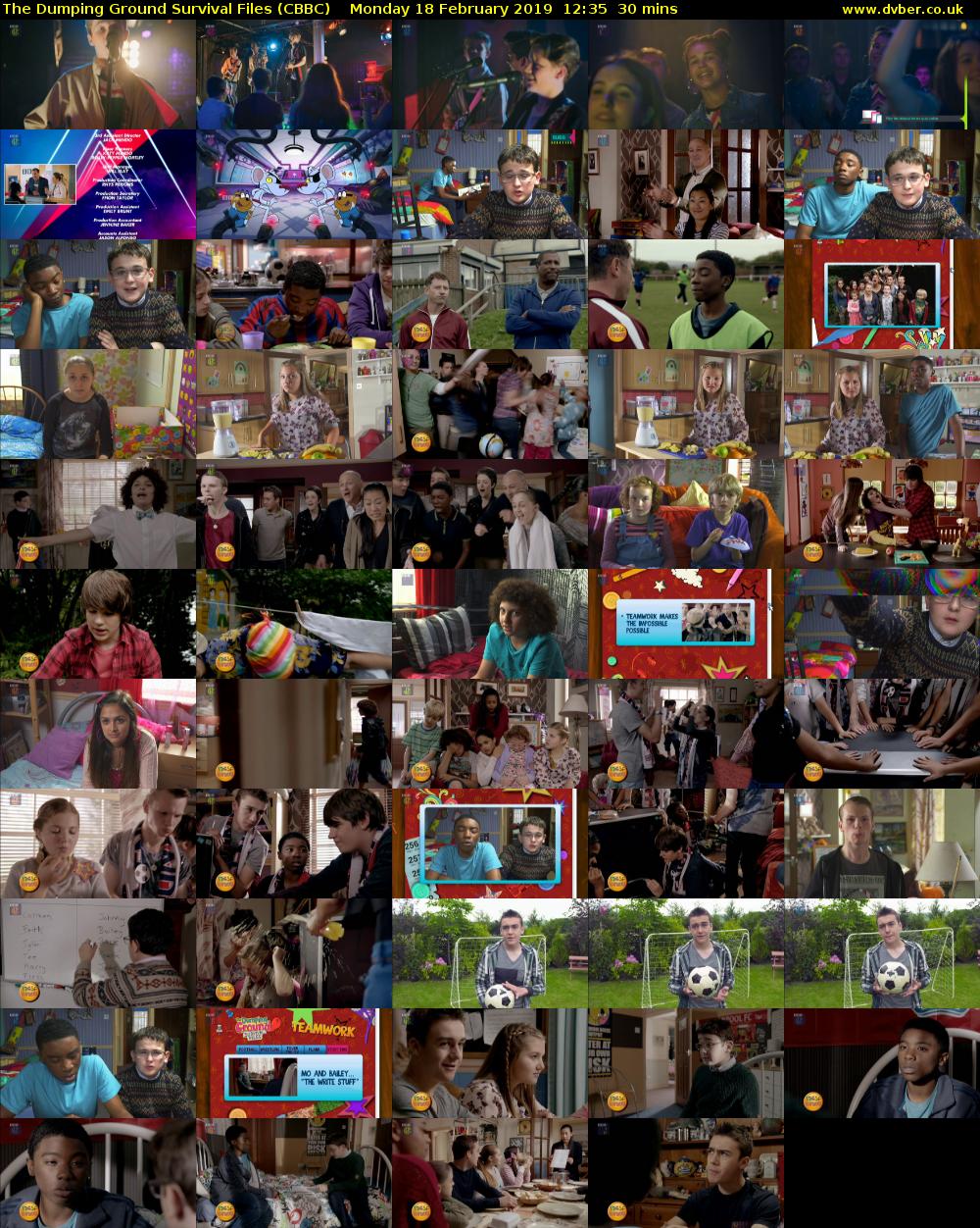 The Dumping Ground Survival Files (CBBC) Monday 18 February 2019 12:35 - 13:05