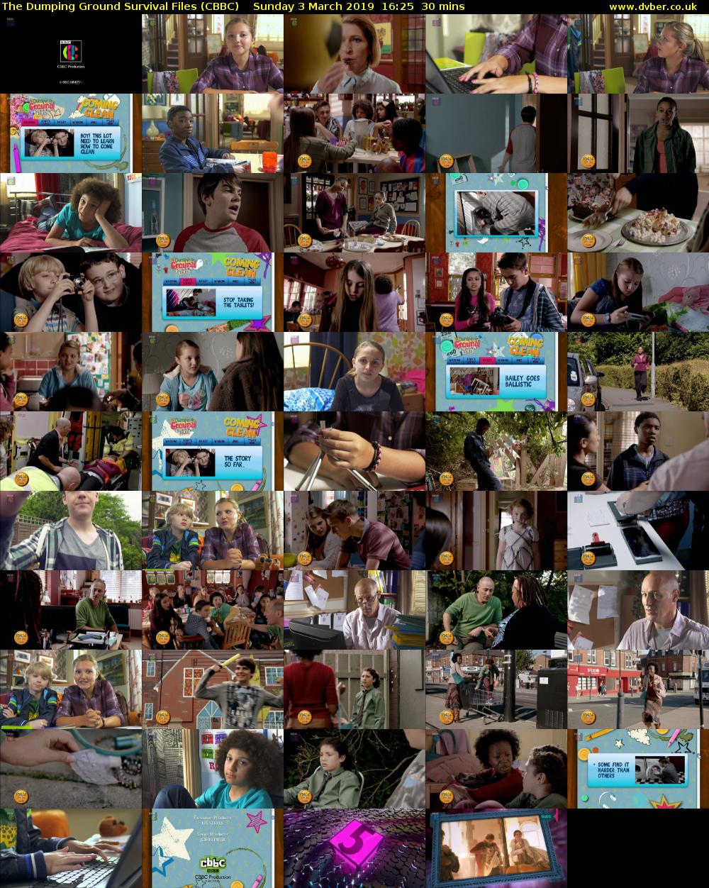The Dumping Ground Survival Files (CBBC) Sunday 3 March 2019 16:25 - 16:55