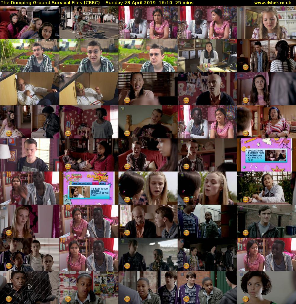 The Dumping Ground Survival Files (CBBC) Sunday 28 April 2019 16:10 - 16:35