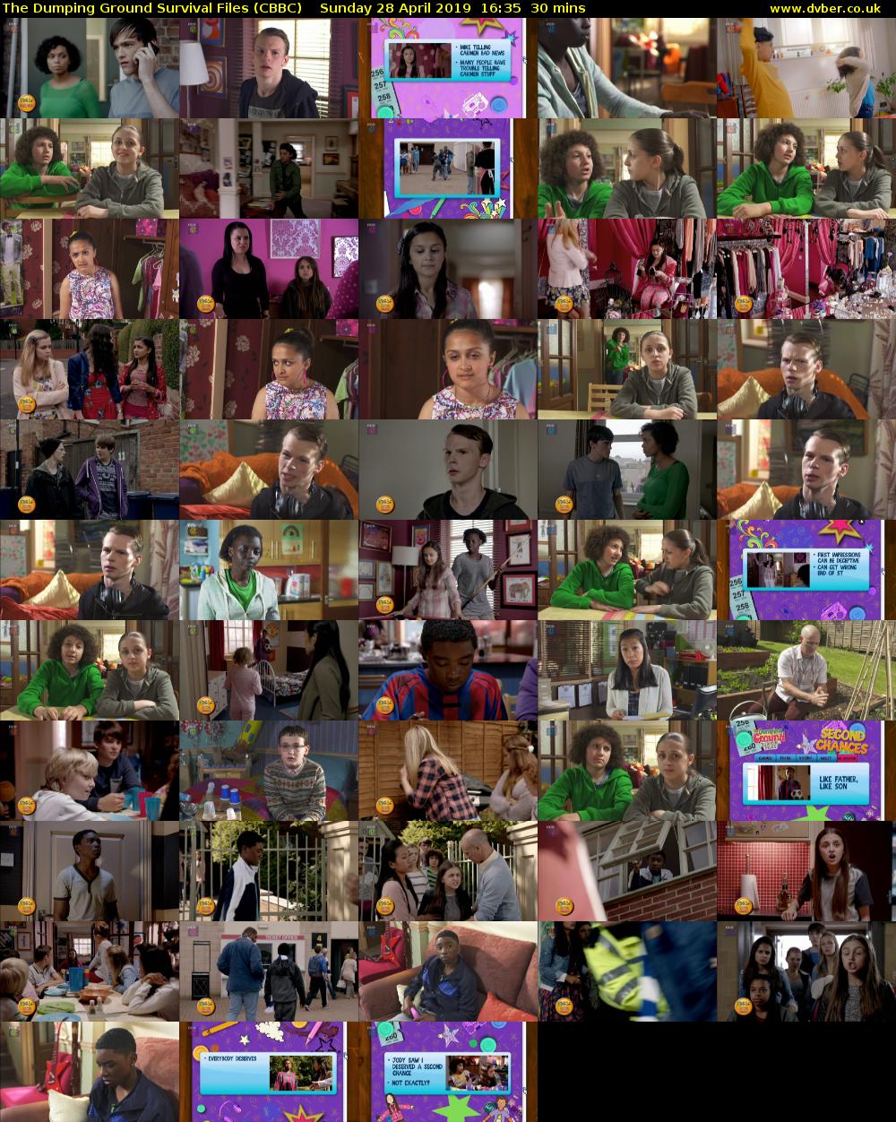 The Dumping Ground Survival Files (CBBC) Sunday 28 April 2019 16:35 - 17:05
