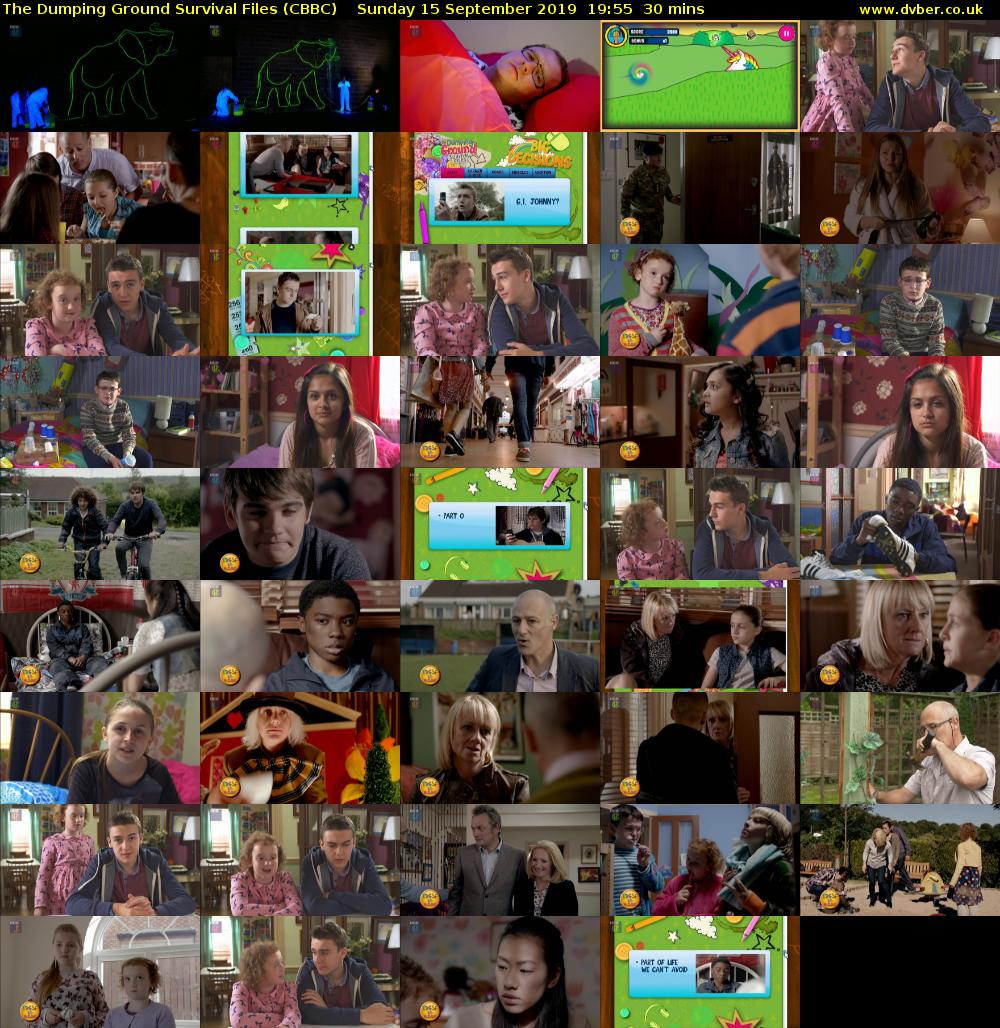 The Dumping Ground Survival Files (CBBC) Sunday 15 September 2019 19:55 - 20:25