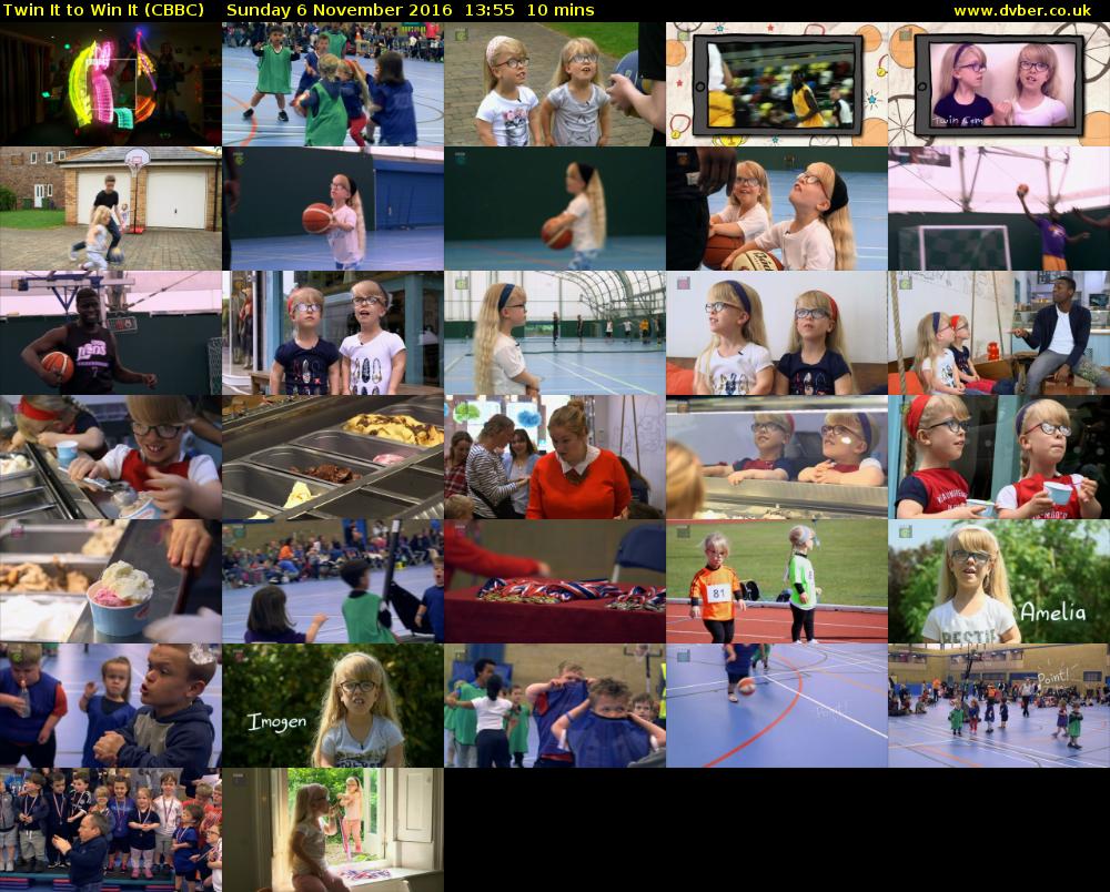Twin It to Win It (CBBC) Sunday 6 November 2016 13:55 - 14:05