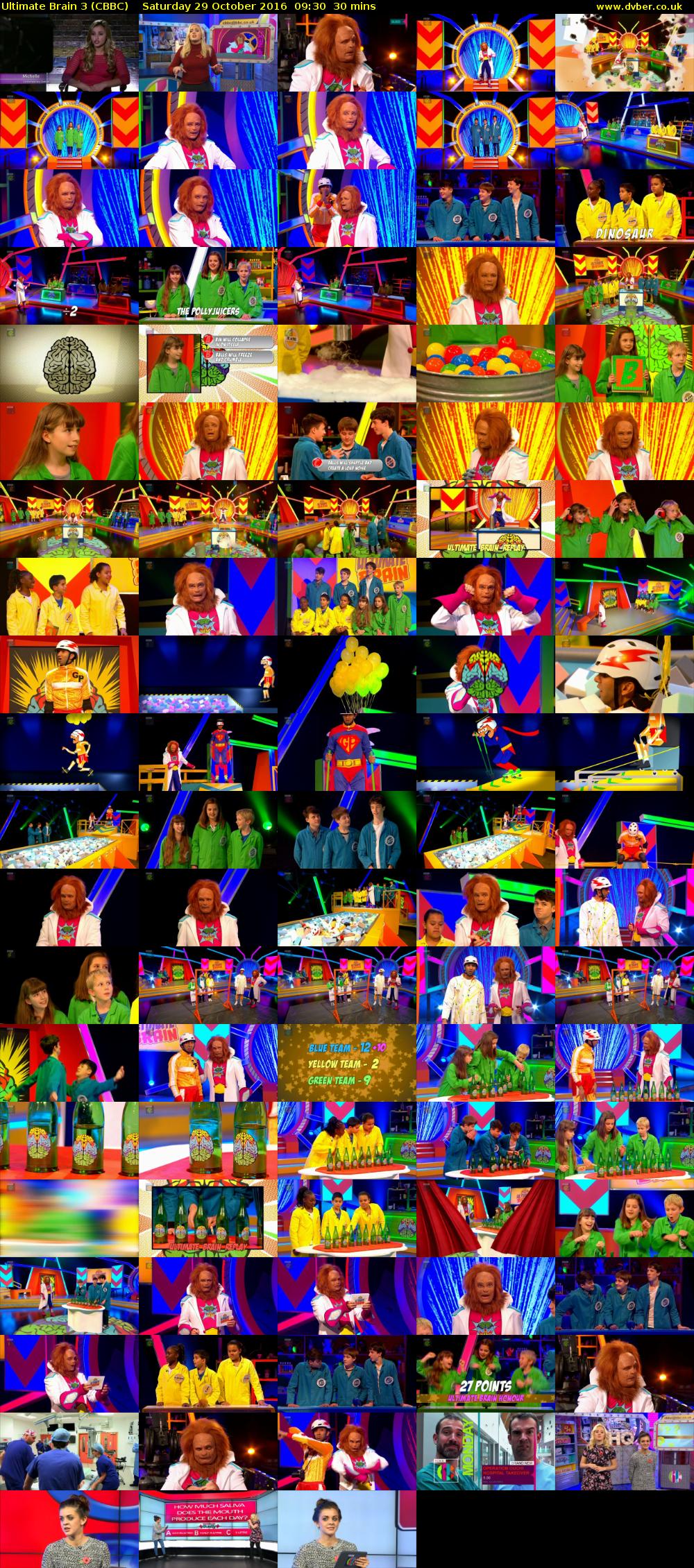 Ultimate Brain 3 (CBBC) Saturday 29 October 2016 09:30 - 10:00