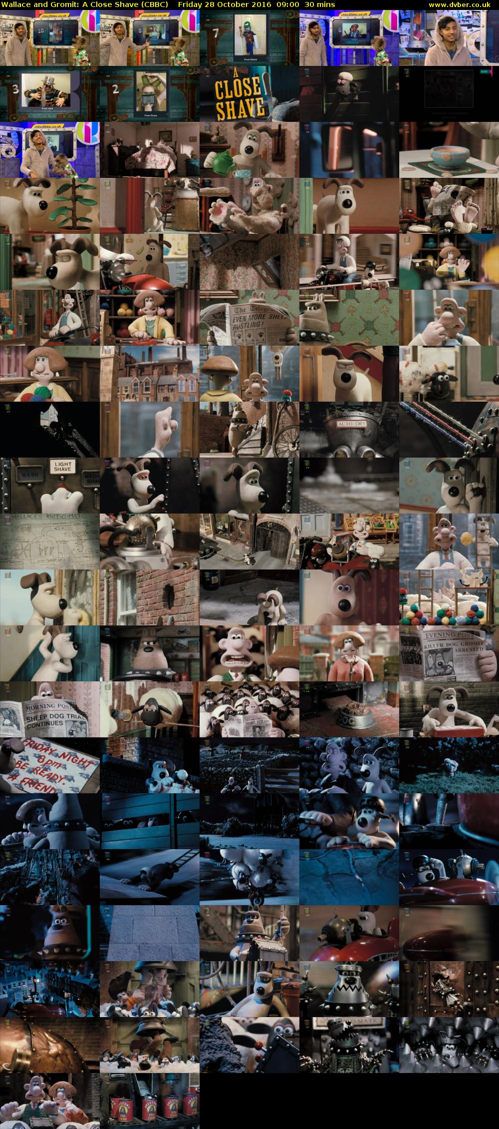 Wallace and Gromit: A Close Shave (CBBC) Friday 28 October 2016 09:00 - 09:30