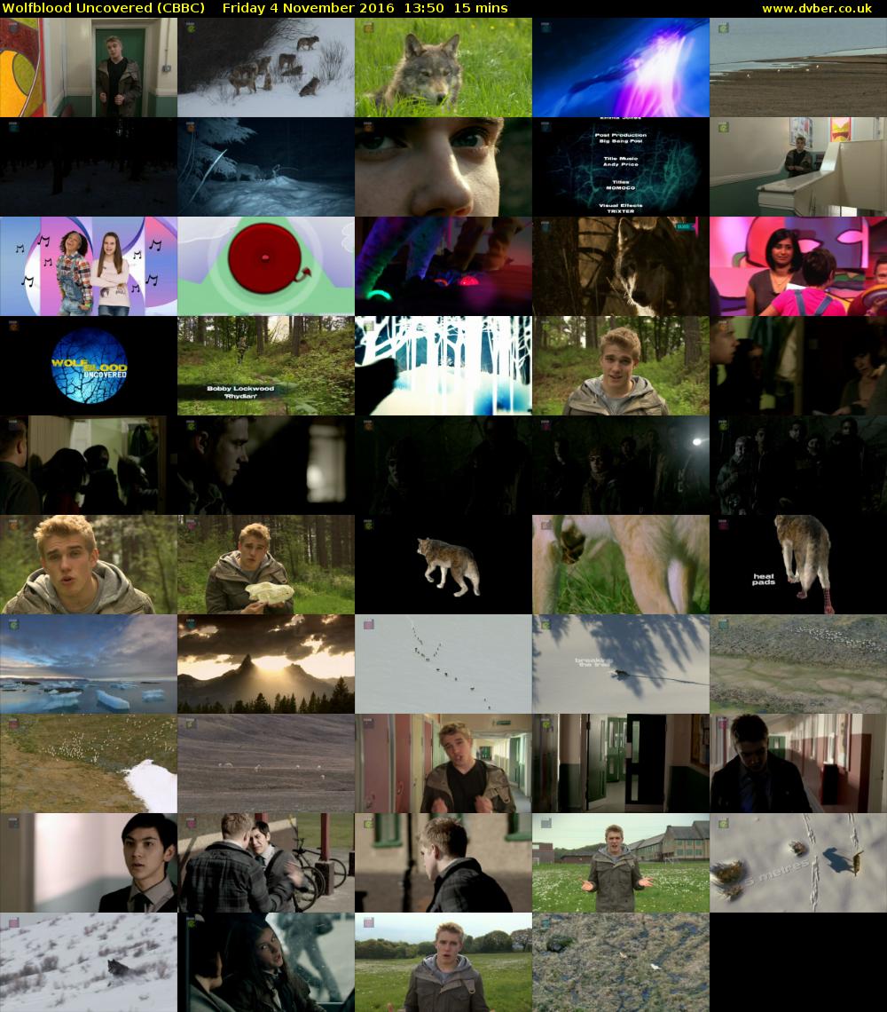 Wolfblood Uncovered (CBBC) Friday 4 November 2016 13:50 - 14:05