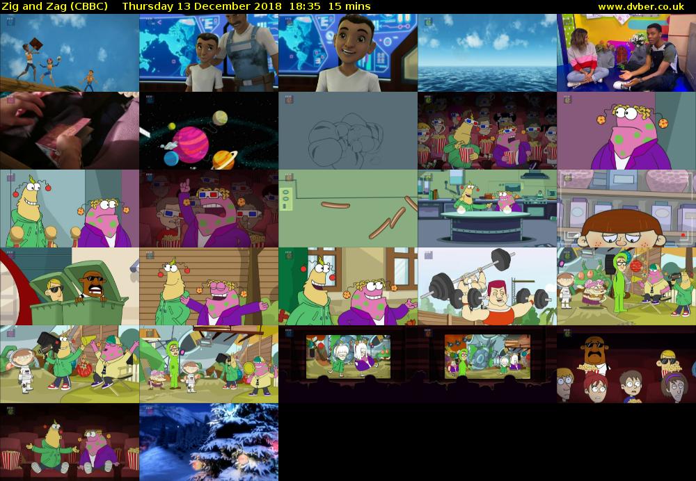 Zig and Zag (CBBC) Thursday 13 December 2018 18:35 - 18:50