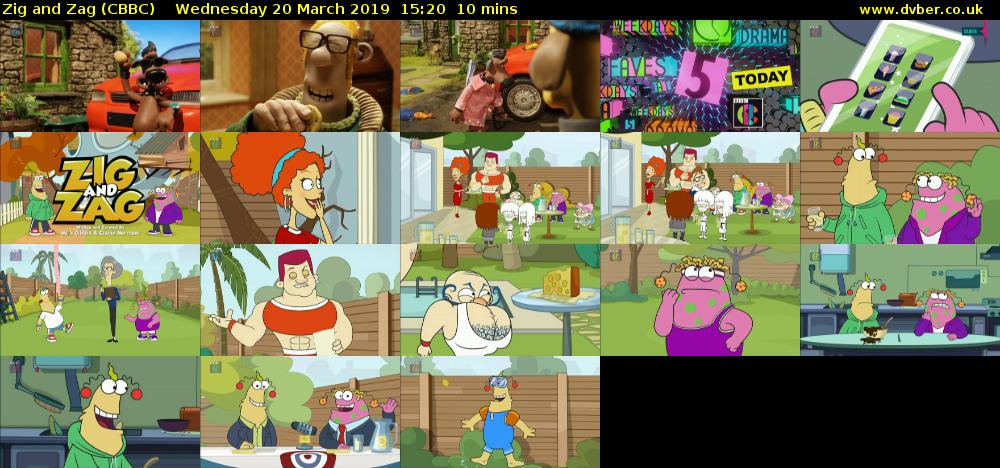 Zig and Zag (CBBC) Wednesday 20 March 2019 15:20 - 15:30