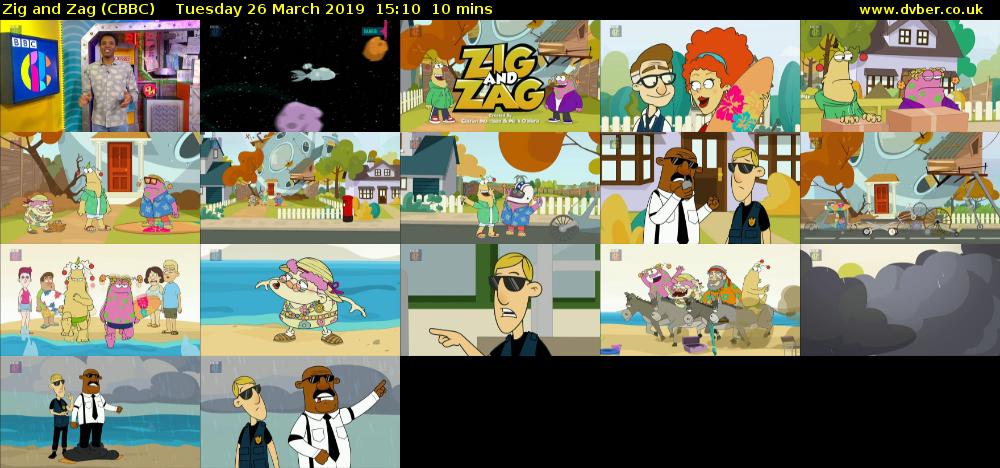 Zig and Zag (CBBC) Tuesday 26 March 2019 15:10 - 15:20