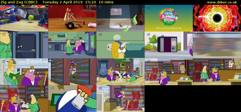 Zig and Zag (CBBC) Tuesday 2 April 2019 15:20 - 15:30
