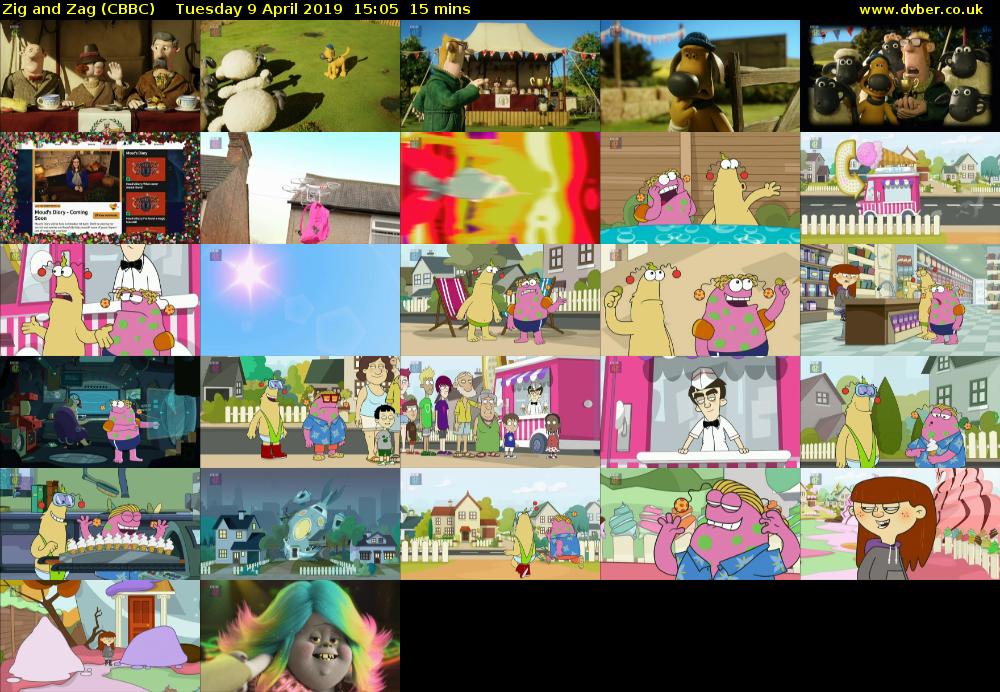 Zig and Zag (CBBC) Tuesday 9 April 2019 15:05 - 15:20