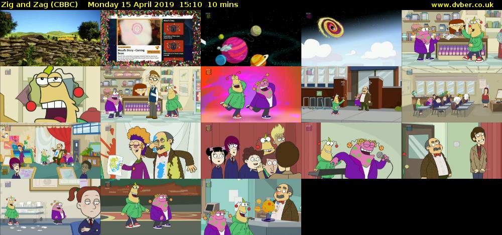 Zig and Zag (CBBC) Monday 15 April 2019 15:10 - 15:20