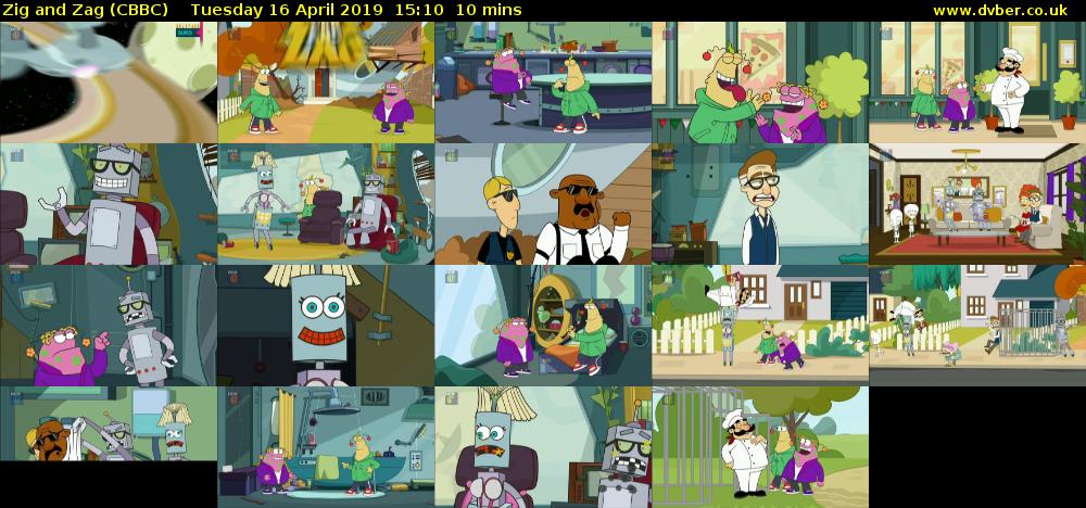 Zig and Zag (CBBC) Tuesday 16 April 2019 15:10 - 15:20