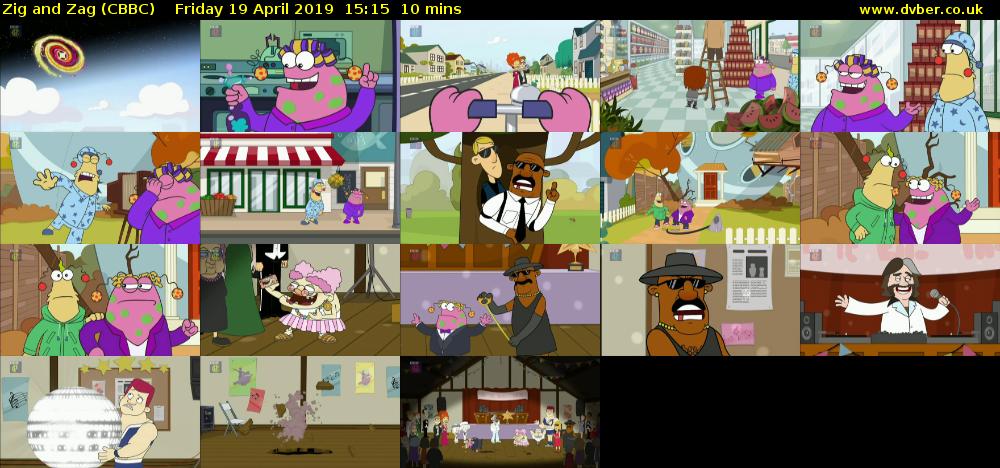 Zig and Zag (CBBC) Friday 19 April 2019 15:15 - 15:25