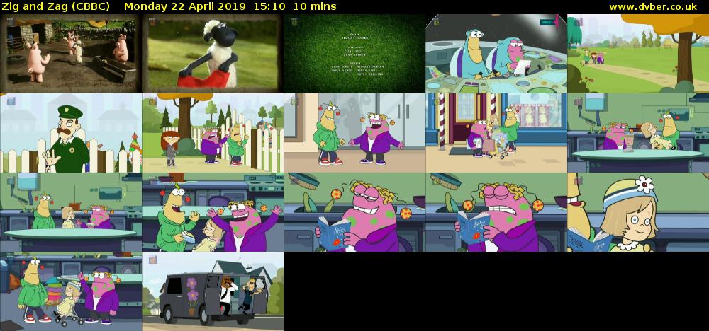 Zig and Zag (CBBC) Monday 22 April 2019 15:10 - 15:20