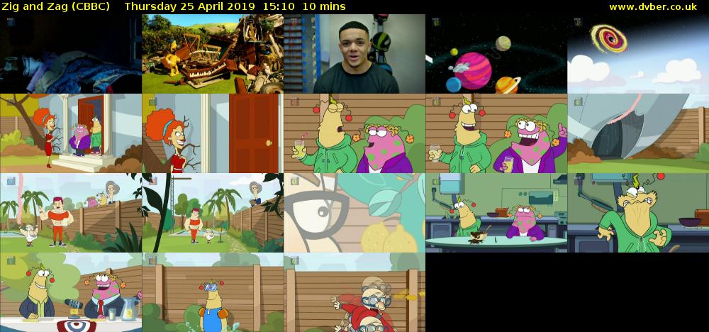 Zig and Zag (CBBC) Thursday 25 April 2019 15:10 - 15:20