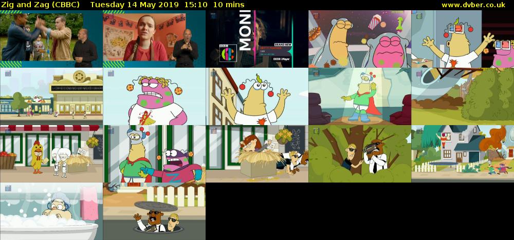 Zig and Zag (CBBC) Tuesday 14 May 2019 15:10 - 15:20