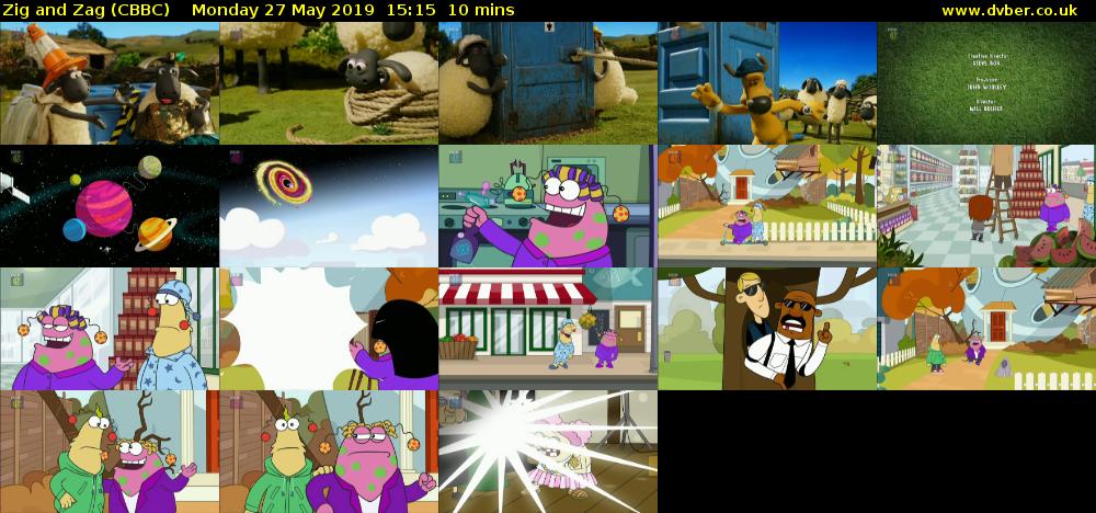 Zig and Zag (CBBC) Monday 27 May 2019 15:15 - 15:25