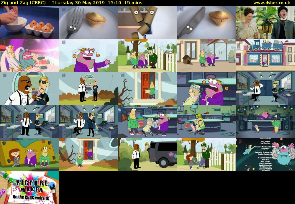 Zig and Zag (CBBC) Thursday 30 May 2019 15:10 - 15:25