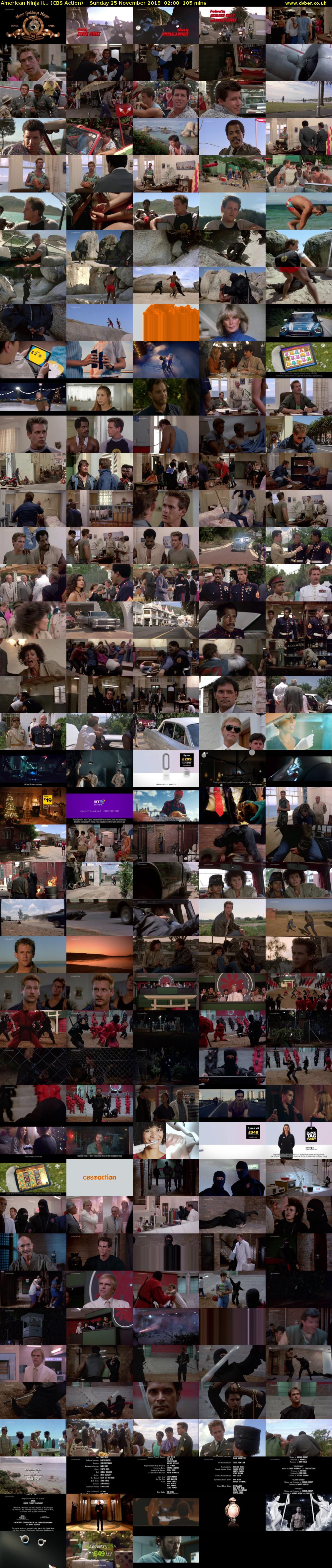 American Ninja II... (CBS Action) Sunday 25 November 2018 02:00 - 03:45