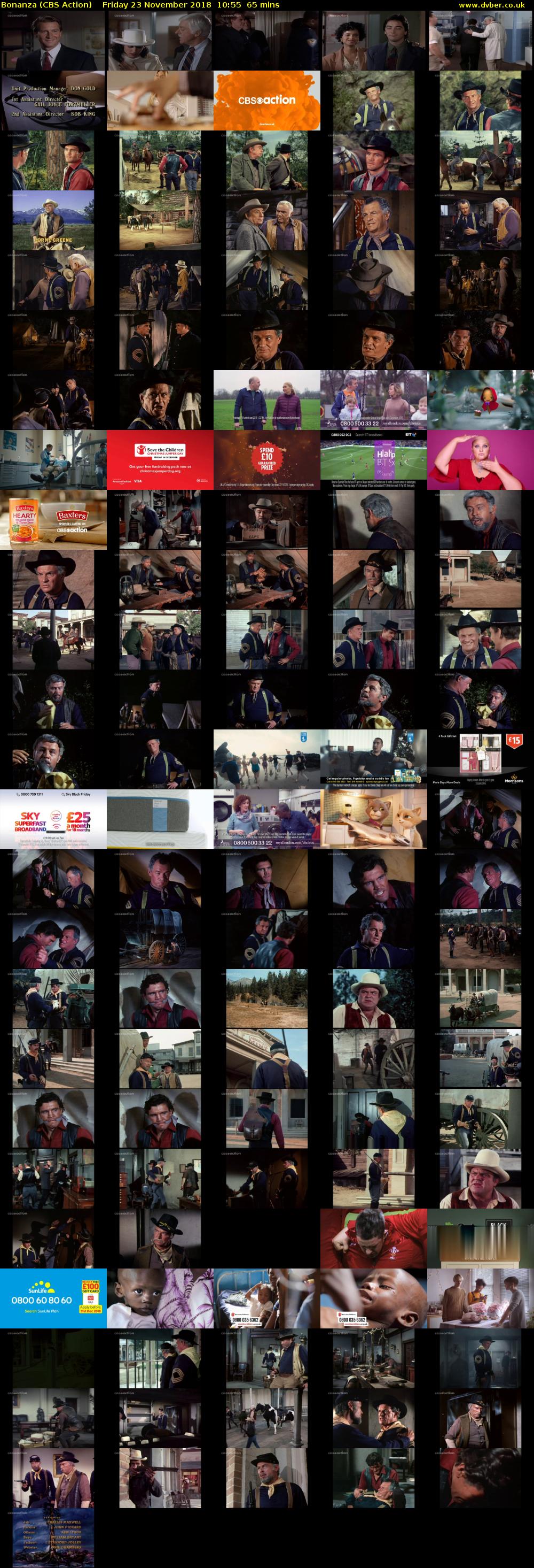 Bonanza (CBS Action) Friday 23 November 2018 10:55 - 12:00