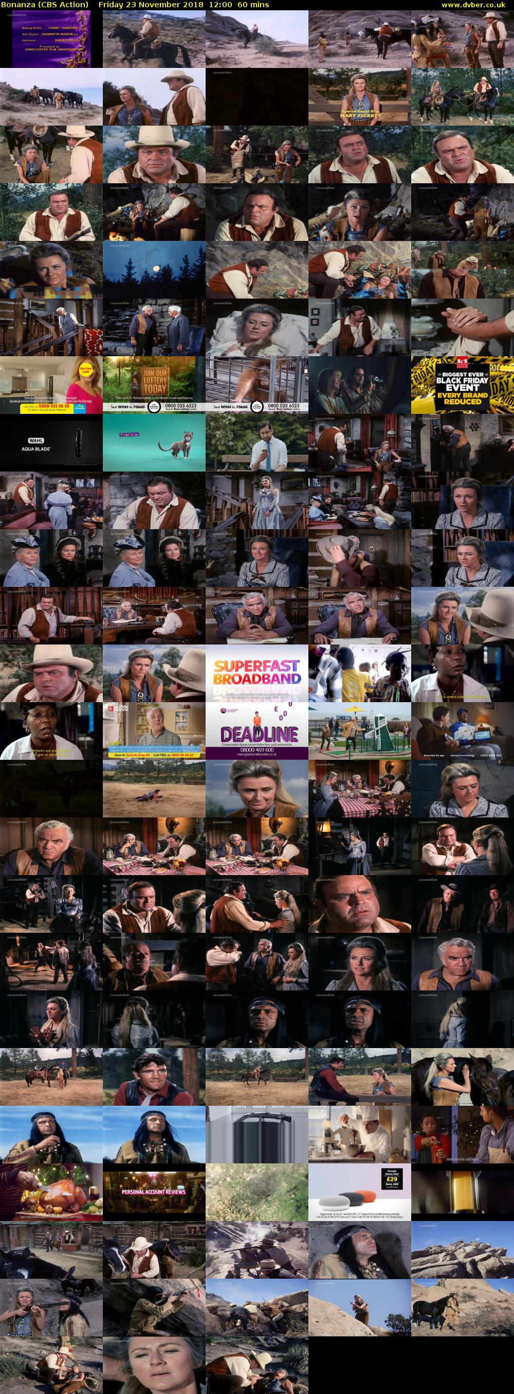 Bonanza (CBS Action) Friday 23 November 2018 12:00 - 13:00