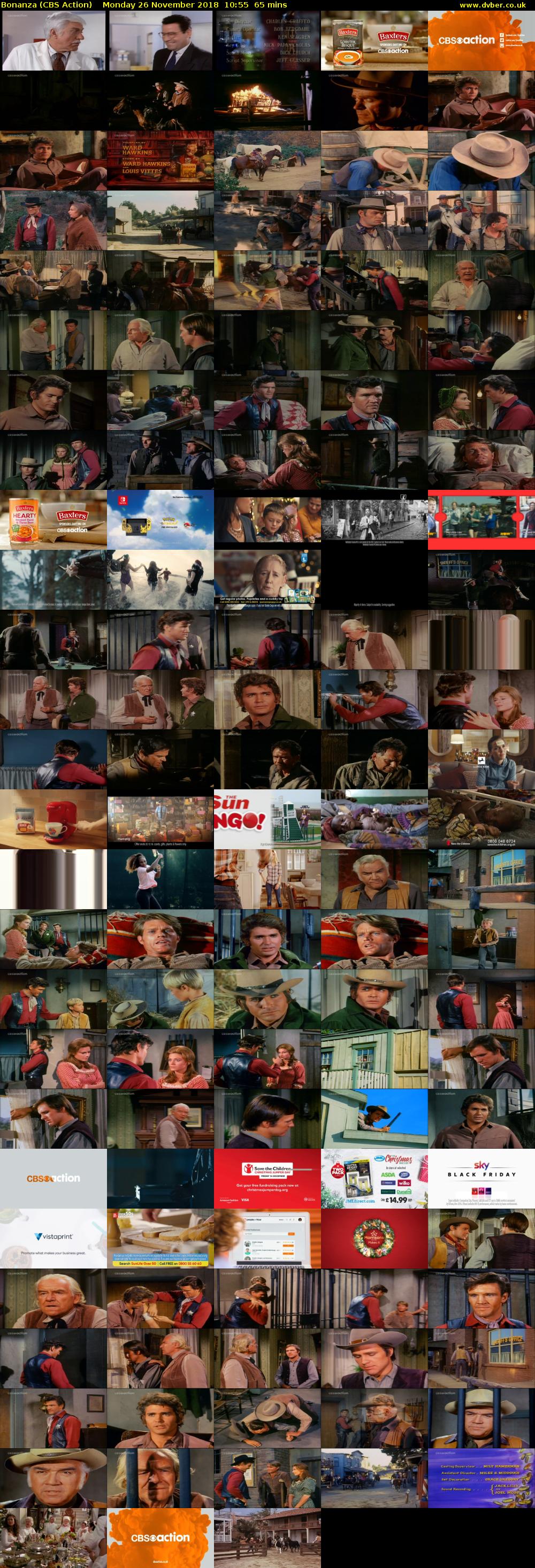 Bonanza (CBS Action) Monday 26 November 2018 10:55 - 12:00