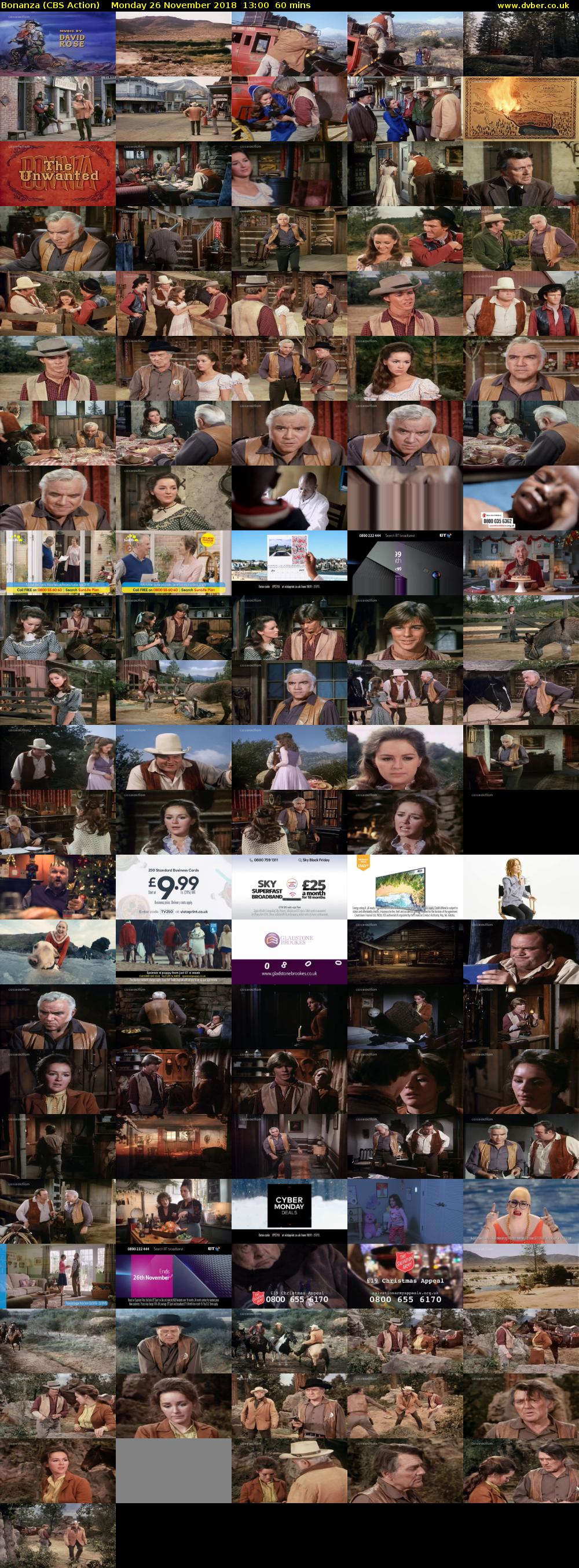 Bonanza (CBS Action) Monday 26 November 2018 13:00 - 14:00
