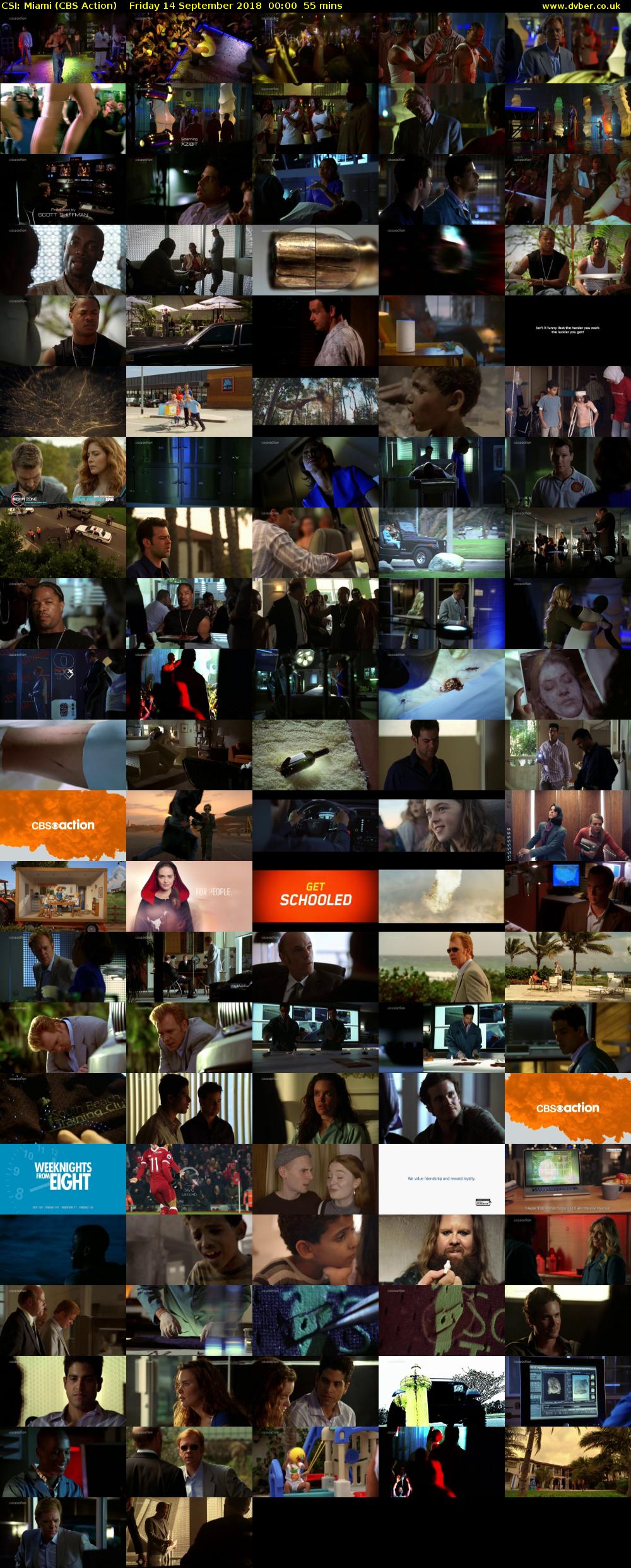 CSI: Miami (CBS Action) Friday 14 September 2018 00:00 - 00:55