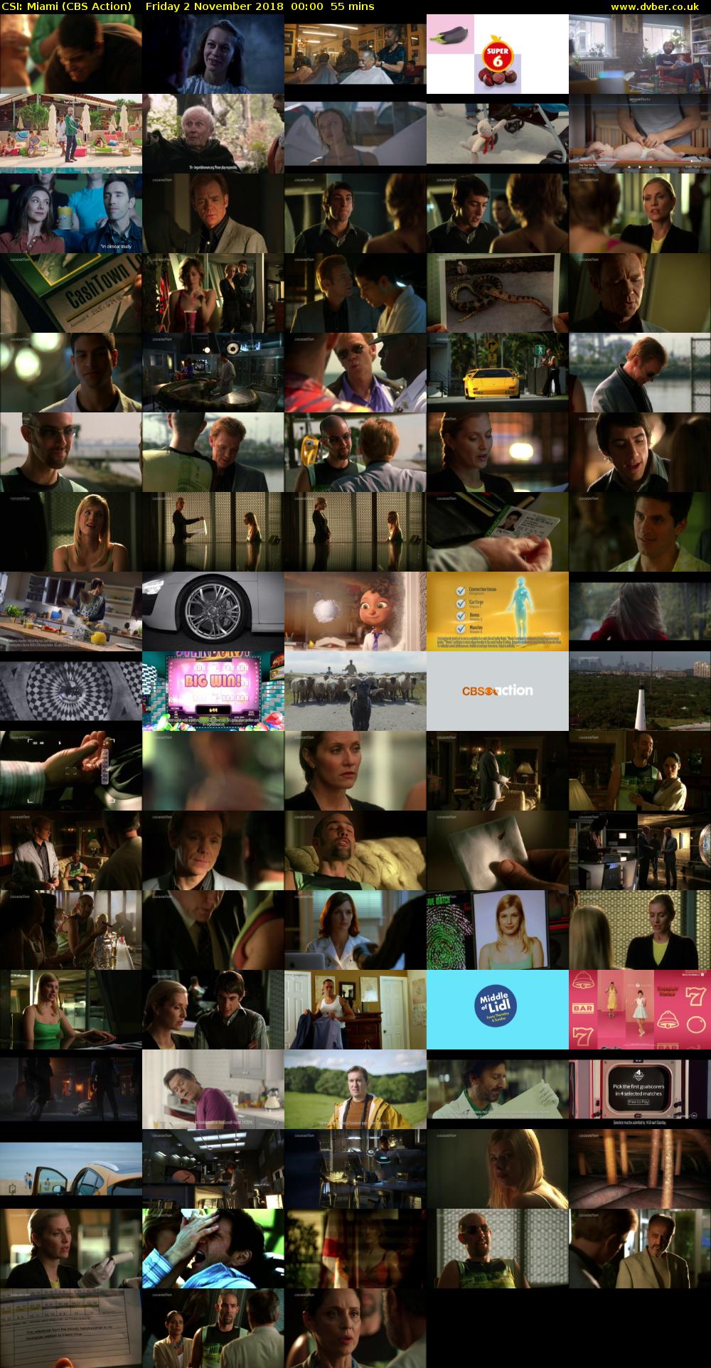 CSI: Miami (CBS Action) Friday 2 November 2018 00:00 - 00:55