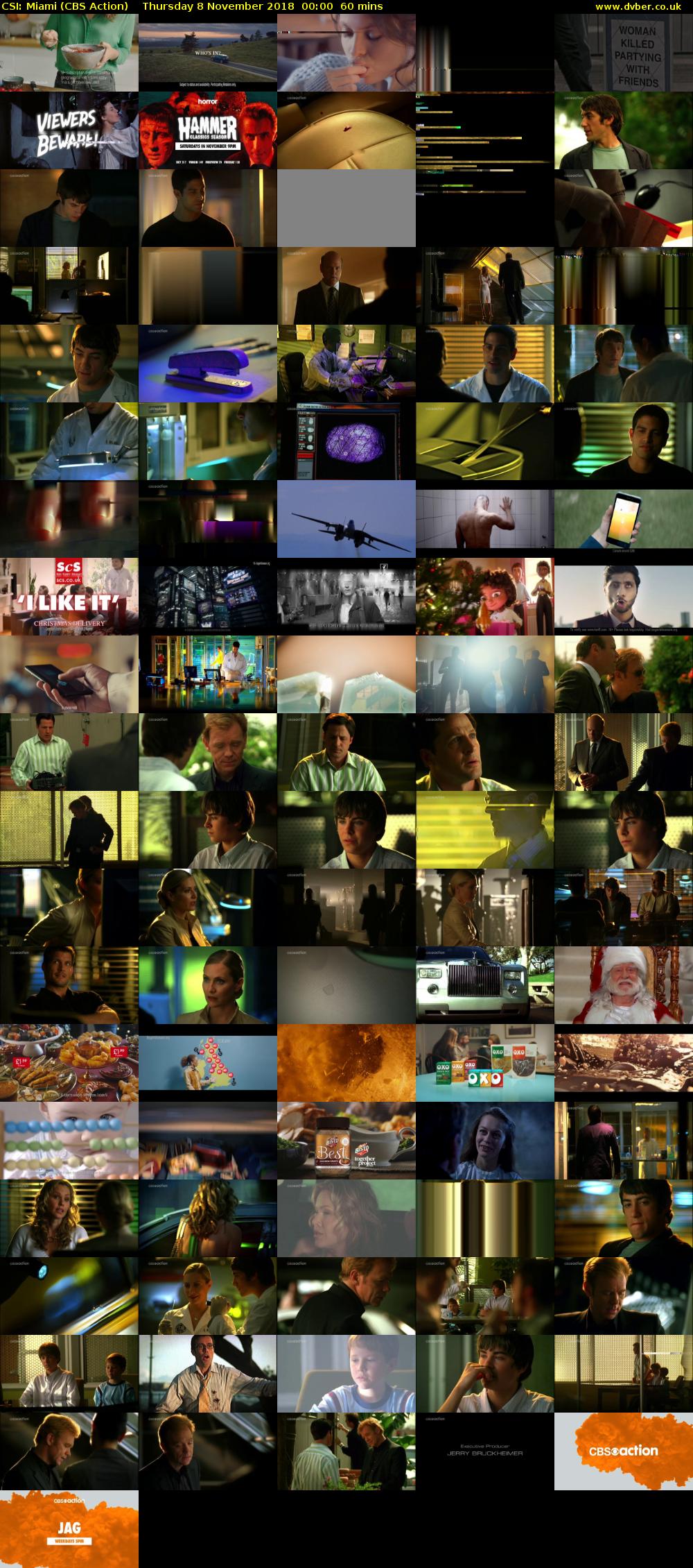 CSI: Miami (CBS Action) Thursday 8 November 2018 00:00 - 01:00