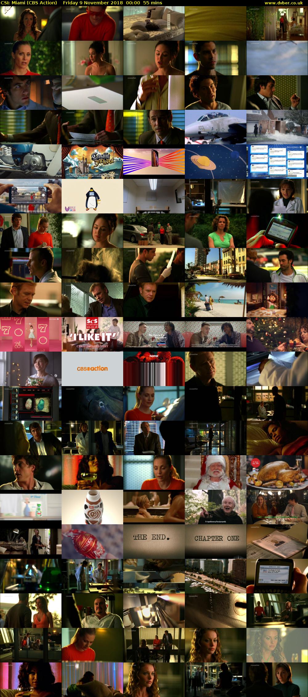 CSI: Miami (CBS Action) Friday 9 November 2018 00:00 - 00:55