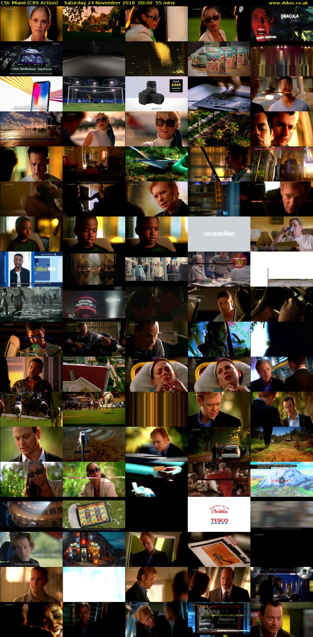 CSI: Miami (CBS Action) Saturday 24 November 2018 00:00 - 00:55