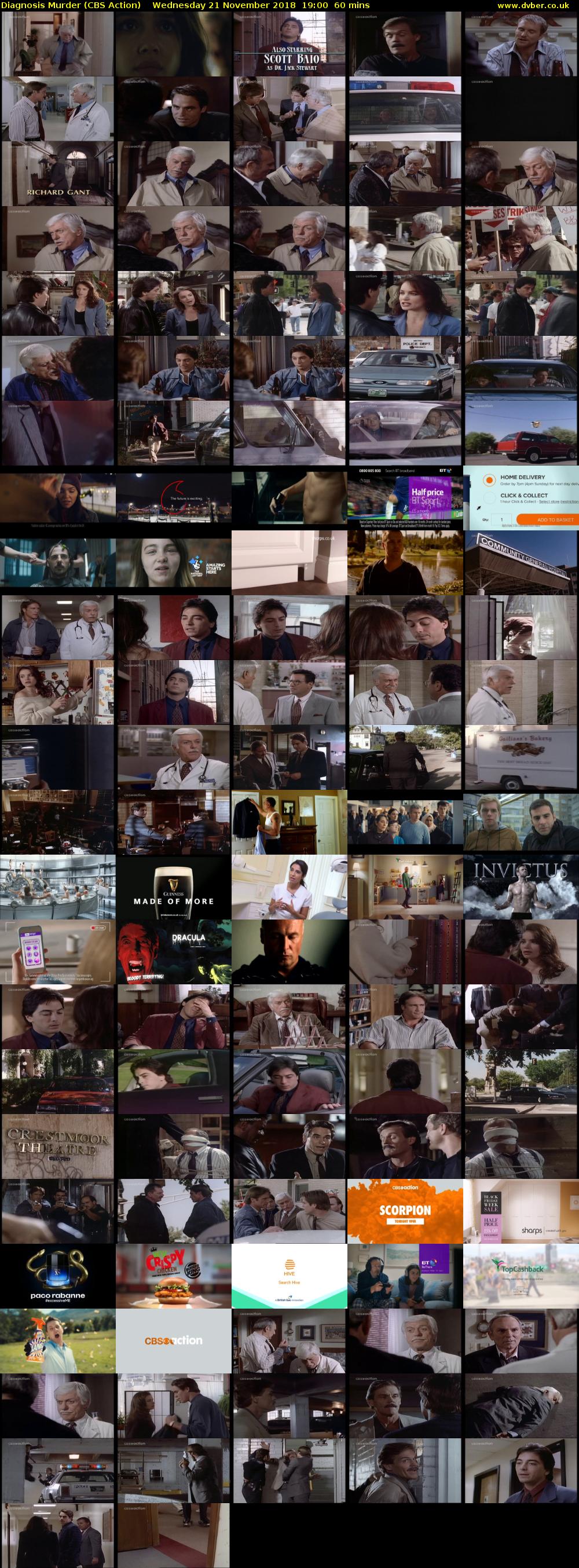 Diagnosis Murder (CBS Action) Wednesday 21 November 2018 19:00 - 20:00