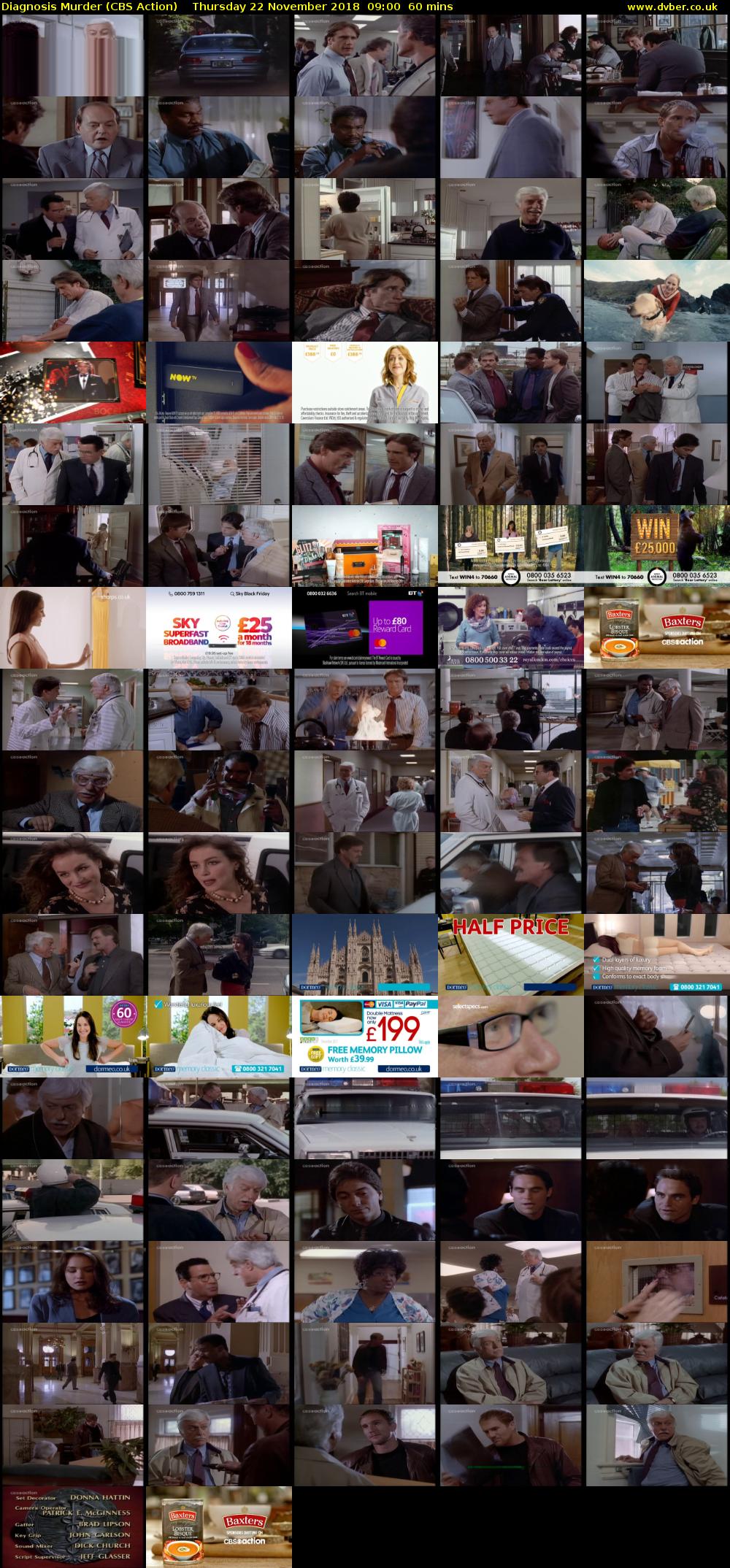 Diagnosis Murder (CBS Action) Thursday 22 November 2018 09:00 - 10:00