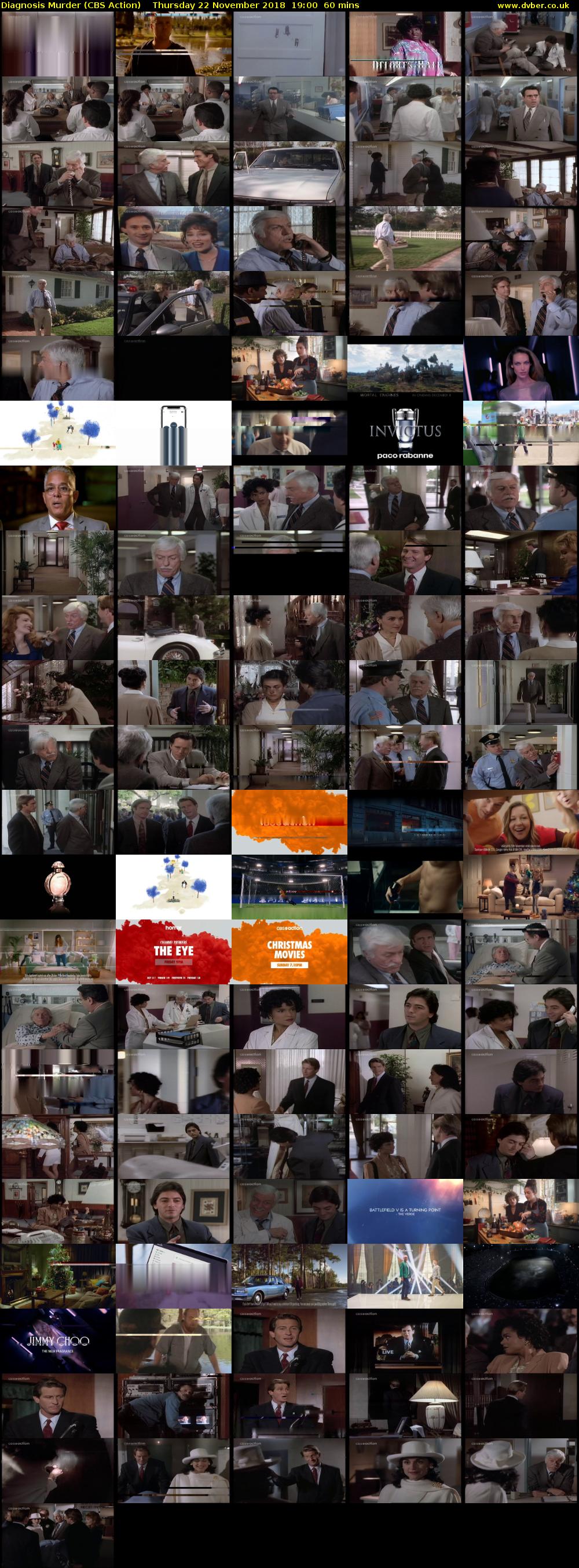 Diagnosis Murder (CBS Action) Thursday 22 November 2018 19:00 - 20:00