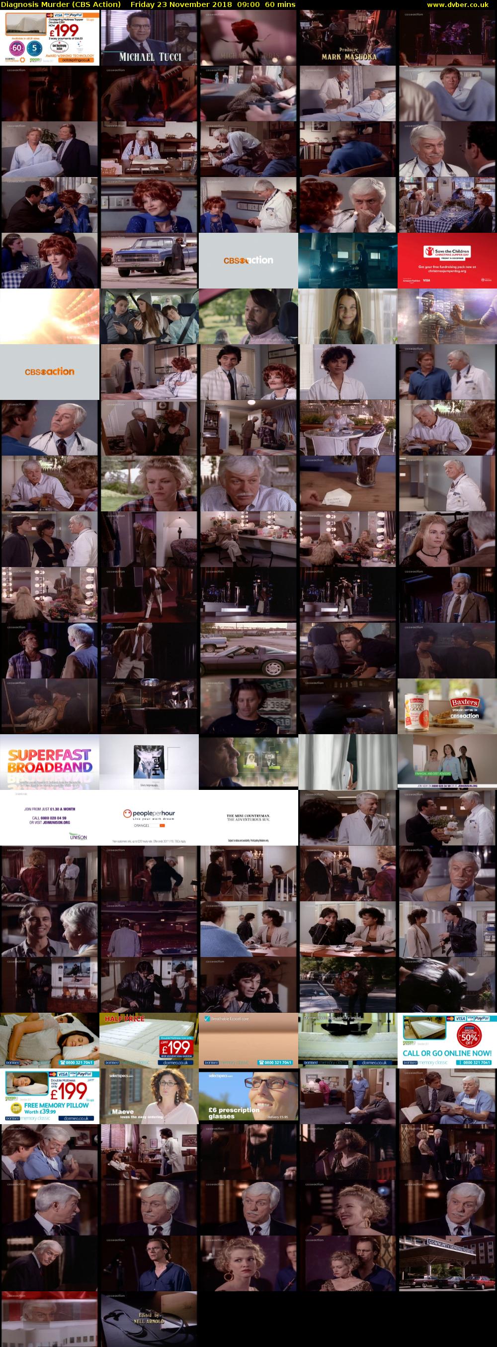 Diagnosis Murder (CBS Action) Friday 23 November 2018 09:00 - 10:00