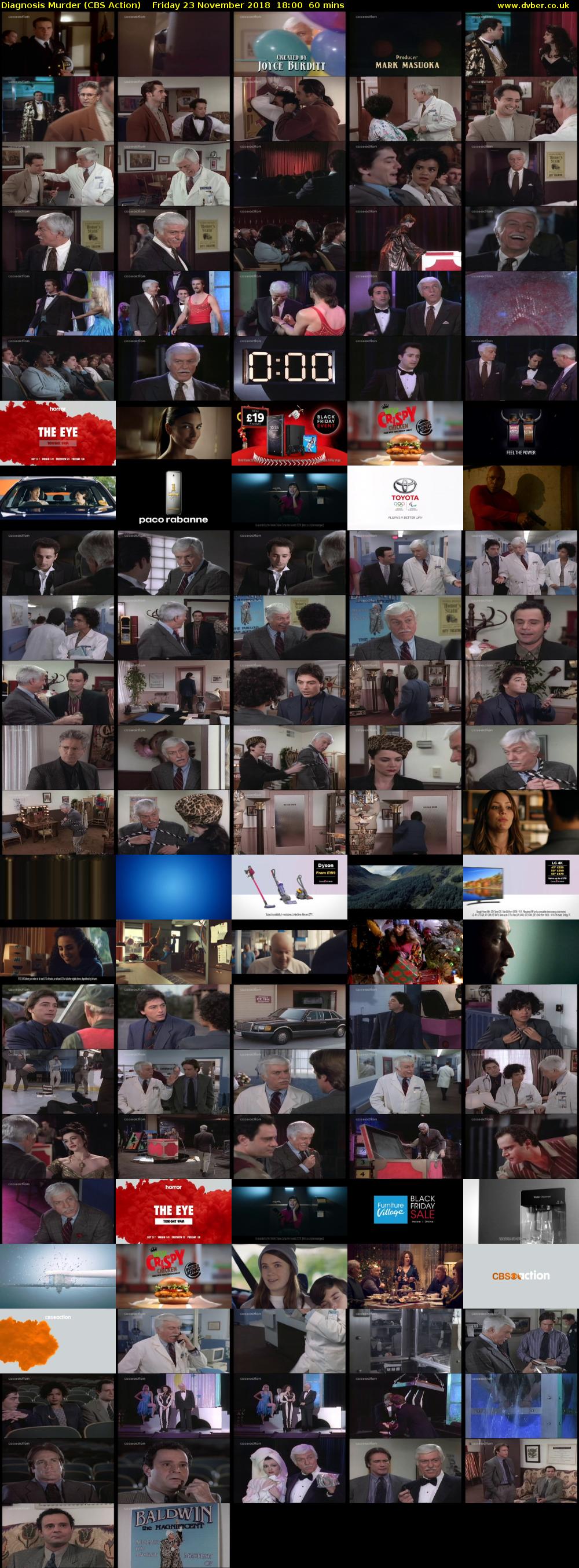 Diagnosis Murder (CBS Action) Friday 23 November 2018 18:00 - 19:00